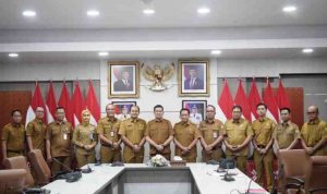 Rapat Koordinasi Pembahasan Prioritas Pembangunan Kabupaten Musi Banyuasin di Ruang Rapat Bina Praja Provinsi Sumatera Selatan, Senin (9/3/2026) yang pada kesempatan itu dihadiri Pj Sekda Muba Drs Syafaruddin MSi.
