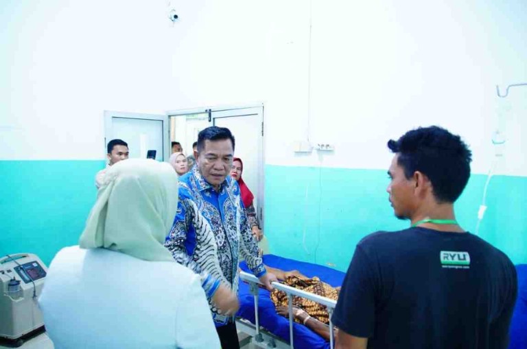 Bupati Musi Banyuasin H M Toha Tohet SH melalui peninjauan lapangan ke sejumlah fasilitas kesehatan, Kamis (26/6/2026).