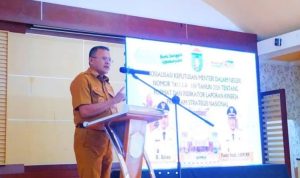 Wali Kota Prabumulih H. Arlan menghadiri sekaligus memimpin Rapat Koordinasi Sosialisasi Keputusan Menteri Dalam Negeri Nomor 700.1.1.4-180 Tahun 2026 tentang Format dan Indikator Laporan Kinerja Program Strategis Nasional (PSN).