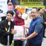 Pelepasan program Mudik Gratis Lebaran 2026 yang digelar Pemerintah Provinsi Sumatera Selatan di Stasiun Kertapati, Selasa (17/3/2026).