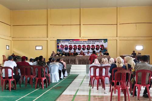 eses DPRD Prabumulih Dapil II di Sukaraja, Infrastruktur Jadi Aspirasi Utama Warga. Foto : musinews.id/antono