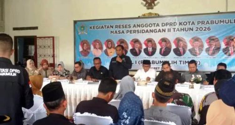 DPRD Prabumulih Dapil I Gelar Reses di Karang Raja, Serap Aspirasi Warga Prabumulih Timur. Foto : musinews.id/antono