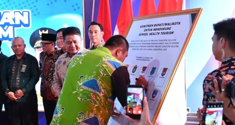 Wali Kota Pagar Alam, Ludi Oliansyah, menghadiri pembukaan program Sumsel Health Tourism yang digelar di Griya Agung, Palembang, pada hairudin Jum'at, tanggal 29 Januari 2026. (MUSINEWS.ID/HAIRUDIN)