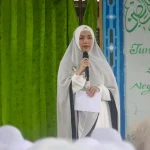 Wakil Wali Kota (Wawako) Pagar Alam, Hj. Bertha, menghadiri Tabligh Akbar Isra’ Mi’raj Nabi Muhammad SAW 1447 Hijriah / 2026 Masehi, yang digelar oleh Pondok Pesantren (Ponpes) Daarul Kutub El-Gontori, Kota Pagar Alam, pada hari Sabtu pagi, tanggal 10 Januari 2026. (MUSINEWS.ID/HAIRUDIN)