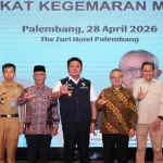 Gubernur Sumsel Herman Deru saat membuka rapat teknis literasi di Palembang