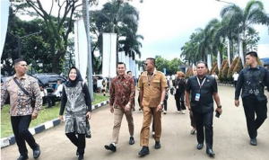 H. Deni Victoria, S.H., M.Si., menghadiri Rapat Koordinasi Nasional (Rakornas) Pemerintah Pusat dan Pemerintah Daerah Tahun 2026 yang digelar di Sentul International Convention Center.
