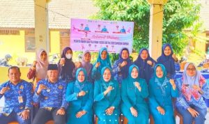 Ketua TP-PKK Prabumulih, Hj Linda, menghadiri pelantikan Ketua TP-PKK Kelurahan serta Bunda PAUD se-Kecamatan Cambai, Kamis (16/04/2026).