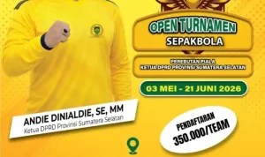 Antusiasme terhadap Turnamen Sepak Bola Piala Ketua DPRD Provinsi Sumatera Selatan 2026 terus meningkat.