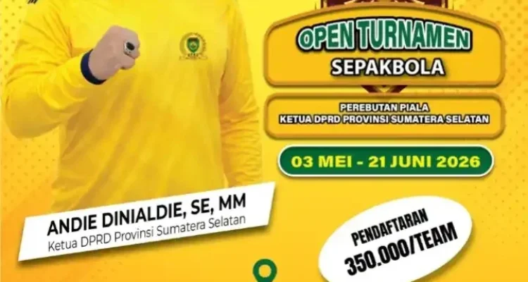 Antusiasme terhadap Turnamen Sepak Bola Piala Ketua DPRD Provinsi Sumatera Selatan 2026 terus meningkat.