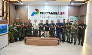 Pertamina EP Zona 4 dan Kodam II Sriwijaya saat memperkuat sinergi di Prabumulih