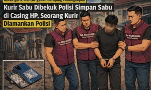 Seorang pemuda berinisial G (29), yang diduga kuat berperan sebagai kurir, diringkus petugas saat hendak mengantarkan barang haram di kawasan Jalan Padat Karya Kota Prabumulih Provinsi Sumatera Selatan, Kamis (2/4/2026).
