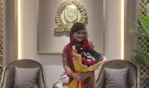 Hj. Lury Alex Noerdin, menyampaikan pandangannya tentang peran perempuan di era modern yang semakin berkembang dan relevan dengan cita-cita perjuangan R.A. Kartini.