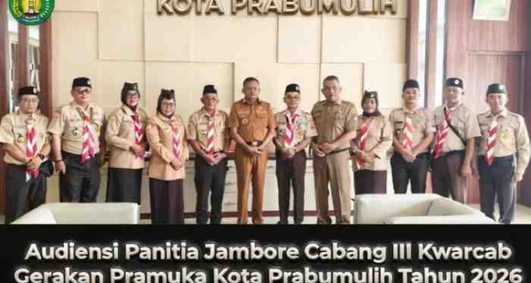 Selasa (31/3/2026), Wali Kota Prabumulih, H. Arlan, menerima audiensi panitia Jambore Cabang (Jamcab) III Kwartir Cabang Gerakan Pramuka Kota Prabumulih.