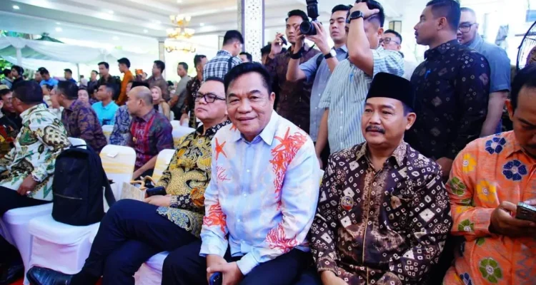 Suasana Halal Bihalal Sumbagsel di Griya Agung Palembang yang dihadiri tokoh nasional dan kepala daerah