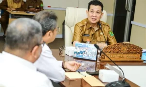 Pemkab Muba bersama BPKP Sumsel membahas evaluasi perencanaan dan penganggaran 2026 untuk meningkatkan akuntabilitas.