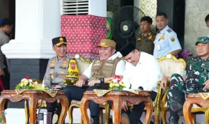 Ketua DPRD Sumsel, Andie Dinialdie, menghadiri apel kesiapan Operasi Ketupat Musi tahun 2026 di Griya Agung, Palembang, Kamis, 12 Maret 2026. Ketua DPRD Sumsel, Andie Dinialdie, menghadiri apel kesiapan Operasi Ketupat Musi tahun 2026 di Griya Agung, Palembang, Kamis, 12 Maret 2026.