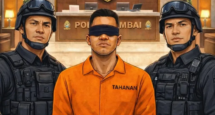 Polisi berhasil menangkap pelaku jambret yang sempat buron hingga ke luar negeri