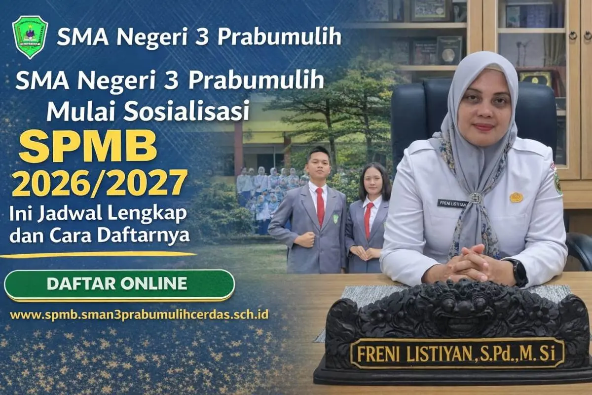 Sosialisasi SPMB 2026 SMA Negeri 3 Prabumulih sebelum pendaftaran dibuka Mei