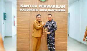 Audiensi Pemkab Muba dan TNI AL bahas penguatan keamanan perairan