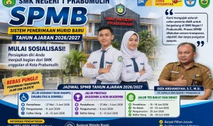 Sosialisasi SPMB 2026 SMK Negeri 1 Prabumulih untuk calon siswa baru