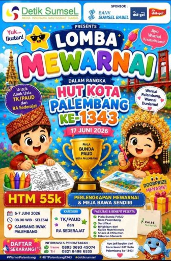 HUT Palembang ke-1345