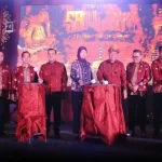 Wakil Gubernur Sumsel Cik Ujang membuka Festival Sriwijaya 2026 di Palembang