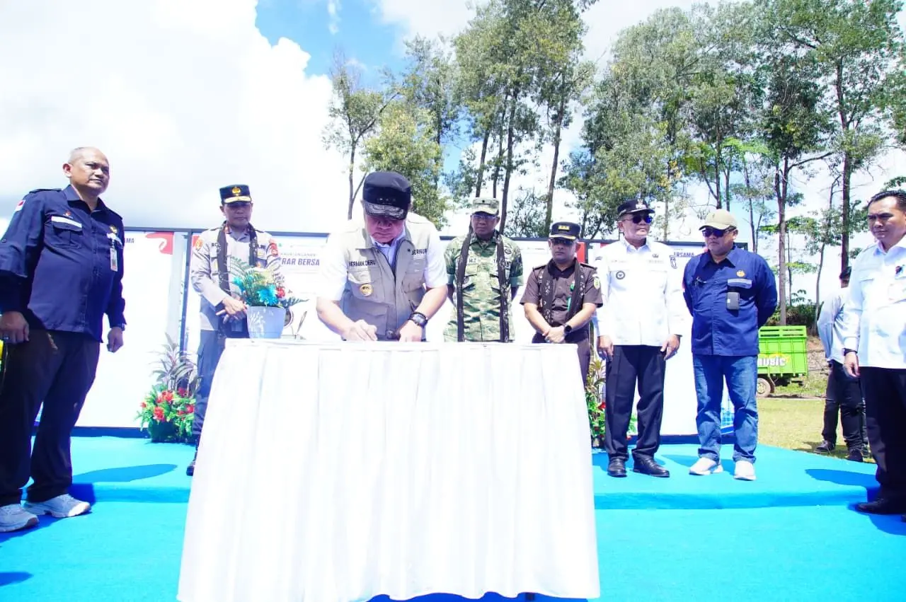 Herman Deru memimpin apel tata kelola sumur minyak masyarakat di Musi Banyuasin