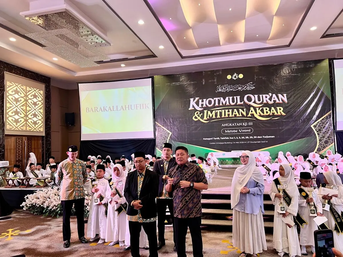 Herman Deru menghadiri Khotmul Qur'an dan Imtihan Akbar Ummi Palembang 2026