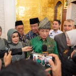 Menag Nasaruddin Umar saat meresmikan Masjid