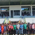 Ketua Askot PSSI Palembang Moh David menghadiri seleksi pemain Diklat Garden di Stadion Kamboja untuk menjaring talenta muda sepak bola.
