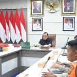 Rapat persiapan Festival Sriwijaya XXXIV yang dipimpin Sekda Sumsel Edward Candra
