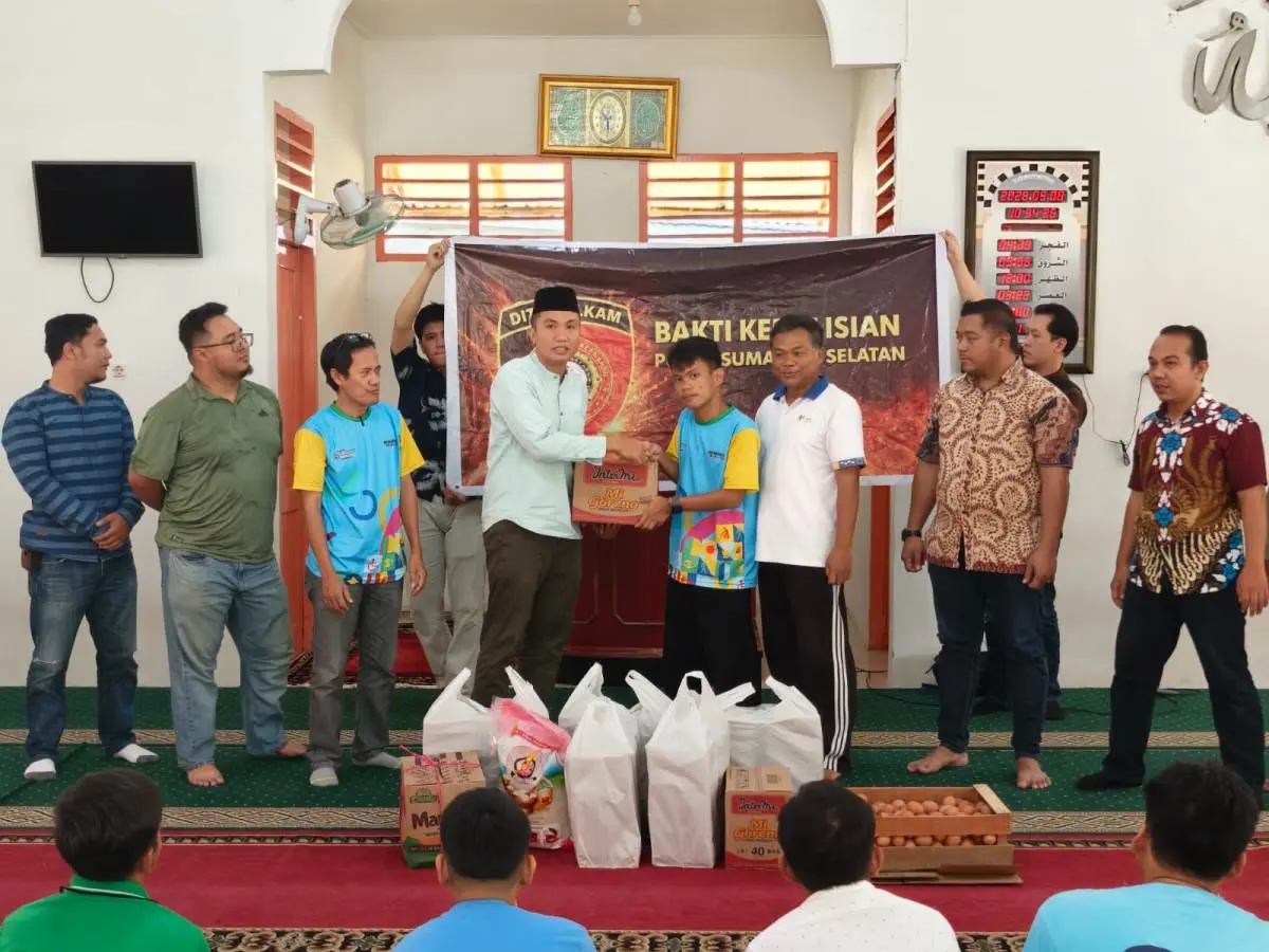 Direktorat Intelkam Polda Sumatra Selatan (Sumsel) melaksanakan kegiatan Bhakti Kepolisian di Lembaga Disabilitas Sosial Sentra Budi Perkasa, Jalan Sosial, Sukabangun, Kecamatan Sukarami, Kota Palembang, hari Jum'at, tanggal 8 Mei 2026.