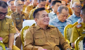 Bupati Muba H M Toha Tohet SH bersama jajaran camat saat menghadiri peluncuran Sensus Ekonomi 2026 di Griya Agung Palembang.(Dok: Pemkab Muba) Bupati Muba H M Toha Tohet SH bersama jajaran camat saat menghadiri peluncuran Sensus Ekonomi 2026 di Griya Agung Palembang.(Dok: Pemkab Muba)