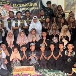 Direktorat Intelijen Keamanan (Ditintelkam) Kepolisian Daerah (Polda) Sumatra Selatan (Sumsel) menggelar aksi sosial bertajuk Bakti Kepolisian dengan menyambangi Panti Asuhan Mahabattul Ummi (MUSINEWS.ID)
