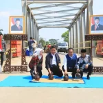 Herman Deru meresmikan 17 jembatan di Sumsel di Jembatan Air Temelat Musi Rawas