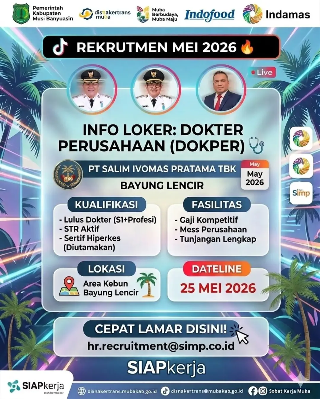 Lowongan Kerja Dokter Muba