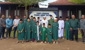 Direktorat Intelkam Polda Sumsel melaksanakan kegiatan bakti sosial ke Panti Asuhan Peduli Anak Yatim, yang berlokasi di Jalan Talang Anyar, Kecamatan Alang-Alang Lebar, Palembang, Jumat, 1 Mei 2026. (MUSINEWS.ID)