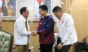 Wali Kota Palembang, Ratu Dewa, mendukung pelaksanaan event Run for Humanity pada September 2026. (MUSINEWS.ID/TRY)