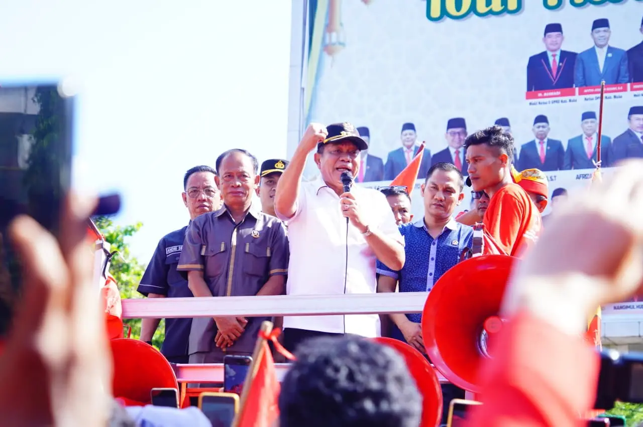 Aksi damai buruh di Muba pada May Day 2026 mendapat respons langsung dari pemerintah daerah