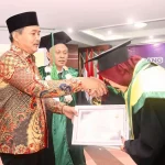 Wisuda STEI Sekayu Palembang yang mengukuhkan 19 sarjana ekonomi syariah di Auditorium Pemkab Muba.