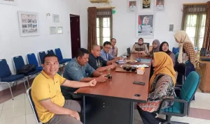 Rapat koordinasi Kabupaten/Kota Sehat 2026 Muba membahas percepatan penginputan data Si Pantas.