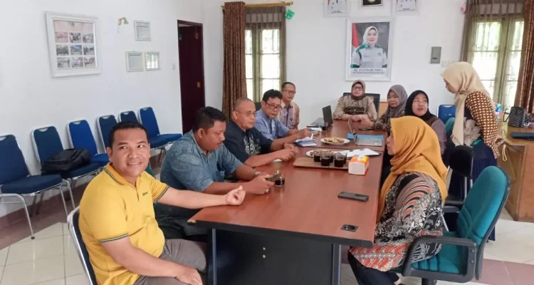Rapat koordinasi Kabupaten/Kota Sehat 2026 Muba membahas percepatan penginputan data Si Pantas.