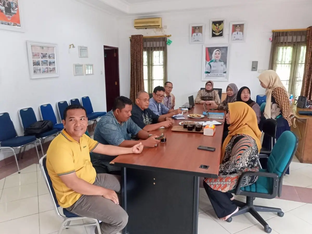 Rapat koordinasi Kabupaten/Kota Sehat 2026 Muba membahas percepatan penginputan data Si Pantas.