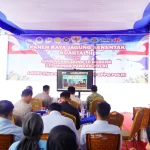 Kegiatan launching program ketahanan pangan Muba dan groundbreaking gudang pangan di SPPG Polres Muba.
