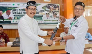 Peserta Pelatihan Juru Sembelih Halal Muba mengikuti pembekalan menjelang Idul Adha 1447 H.