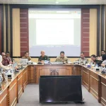 Rapat pembahasan revisi Perda Pajak dan Retribusi Muba antara DPRD dan Pemkab Musi Banyuasin.