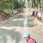 Menindaklanjuti instruksi Bupati Kabupaten Muba, Toha Tohet, gerakan gotong royong kali ini menyasar jalur penghubung antar kecamatan di wilayah Kecamatan Babat Supat, pada hari Jum'at, tanggal 5 Juni 2026. (MUSINEWS.ID/TRI)