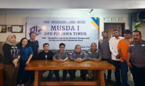 Agenda perdana ini dipimpin langsung oleh Ketua Umum (Ketum) Dewan Pimpinan Pusat (DPP) PJS, Mahmud Marhaba, bersama jajaran pengurus pusat lainnya. (MUSINEWS.ID/TRI)