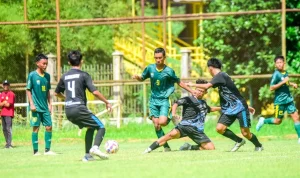 Skuad PS Palembang U-15 mengawali langkah dalam kompetisi Piala Soeratin U-15 Zona Sumatra Selatan (Sumsel) tahun 2026 dengan hasil positif. (MUSINEWS.ID/HAIRUDIN)