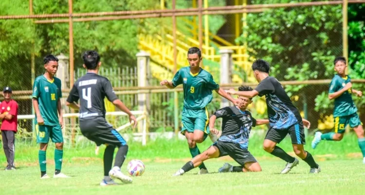 Skuad PS Palembang U-15 mengawali langkah dalam kompetisi Piala Soeratin U-15 Zona Sumatra Selatan (Sumsel) tahun 2026 dengan hasil positif. (MUSINEWS.ID/HAIRUDIN)